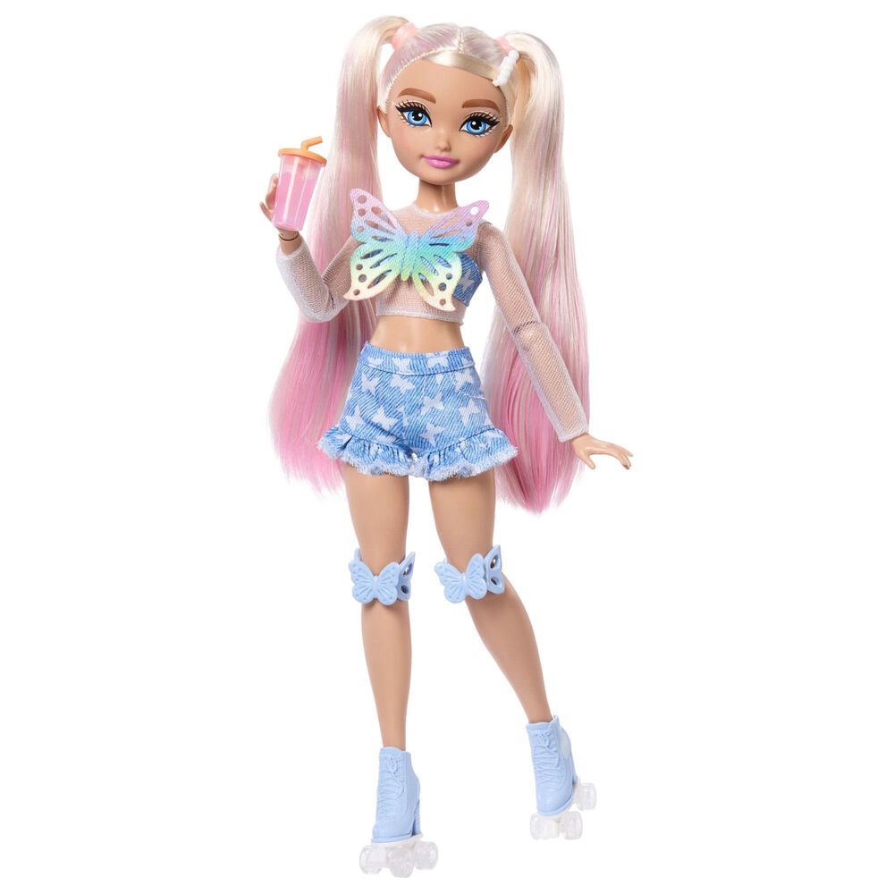 Barbie Malibu Skater Doll with Accessories in Pink, White and Blue, , large