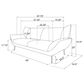 37B Acton Stationary Loveseat in Blue, , large