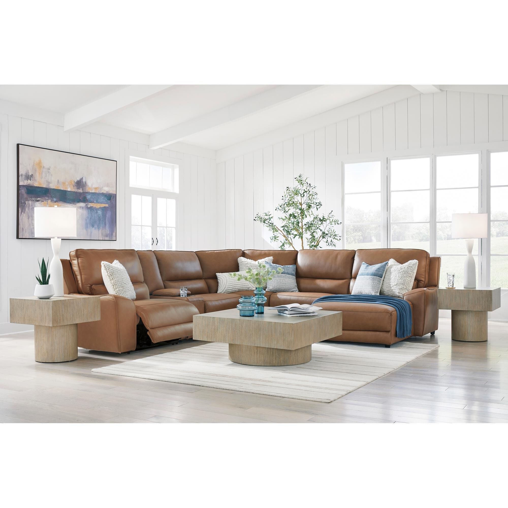 Ashley DeepWakes 6-Piece Power Right-Facing Sectional with Chaise