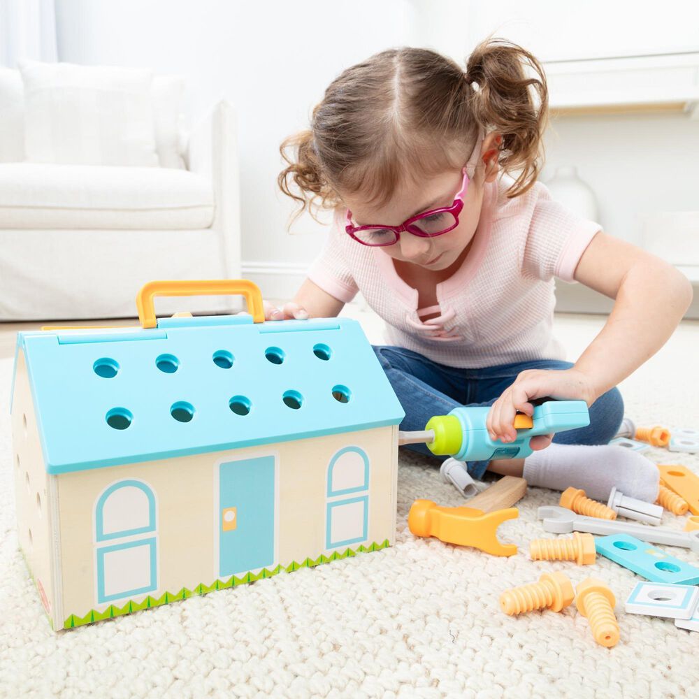 Melissa &amp; Doug Build A House Tool Box Playset, , large
