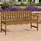 Noviland Patio Occasional Bench in Teak Oil, , large