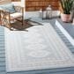 Safavieh Martha Stewart Cyprus 5"5" x 7"7" Aqua and Blue Ivory Area Rug, , large