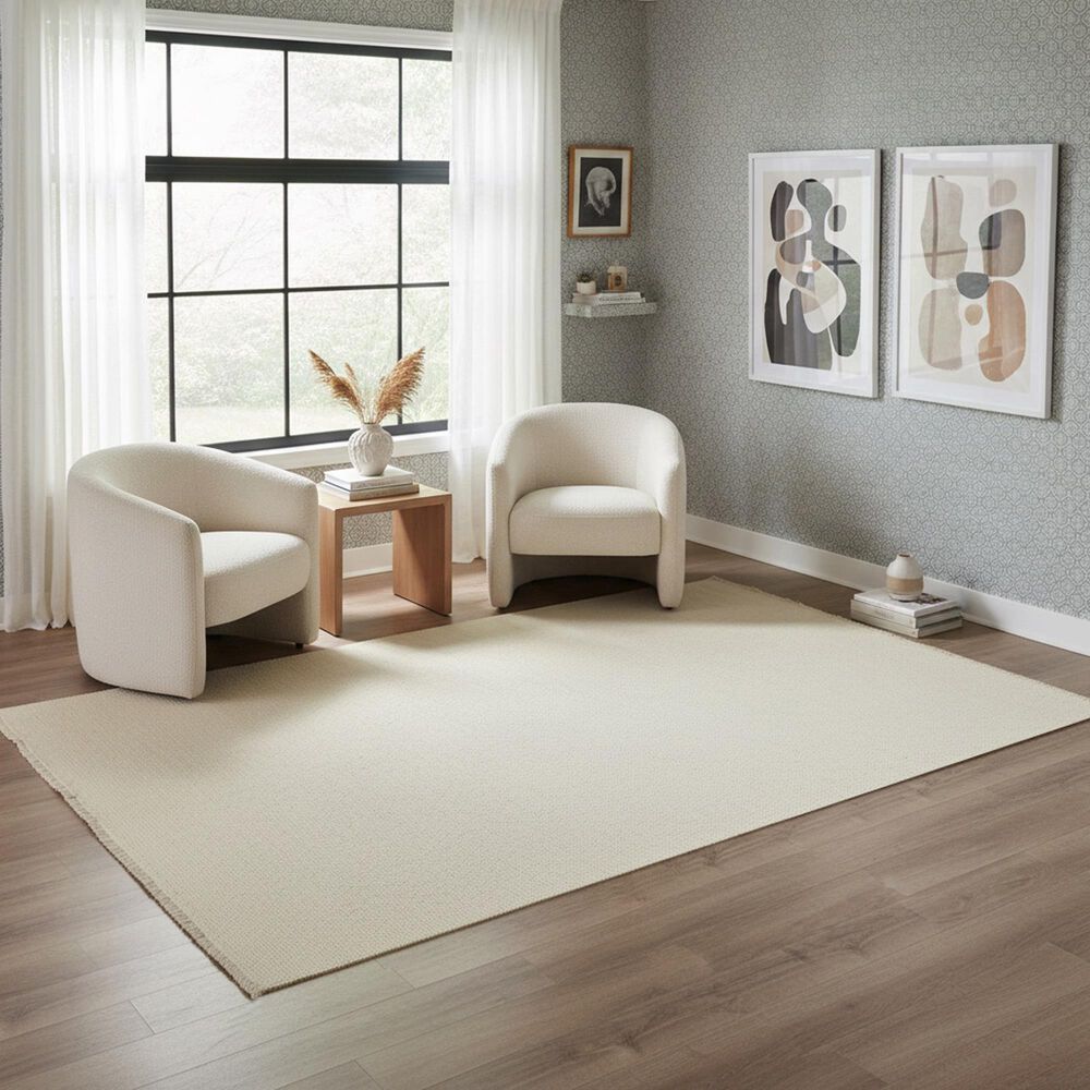 RIZZY Hillcrest Ivory 7'9" x 9'9" Area Rug, , large