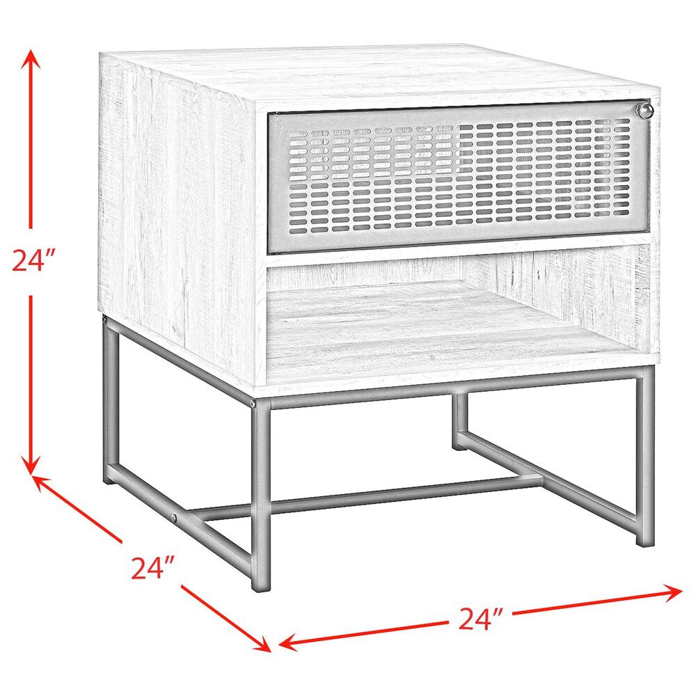 Mayberry Hill Tatiana End Table in Grey and Black, , large