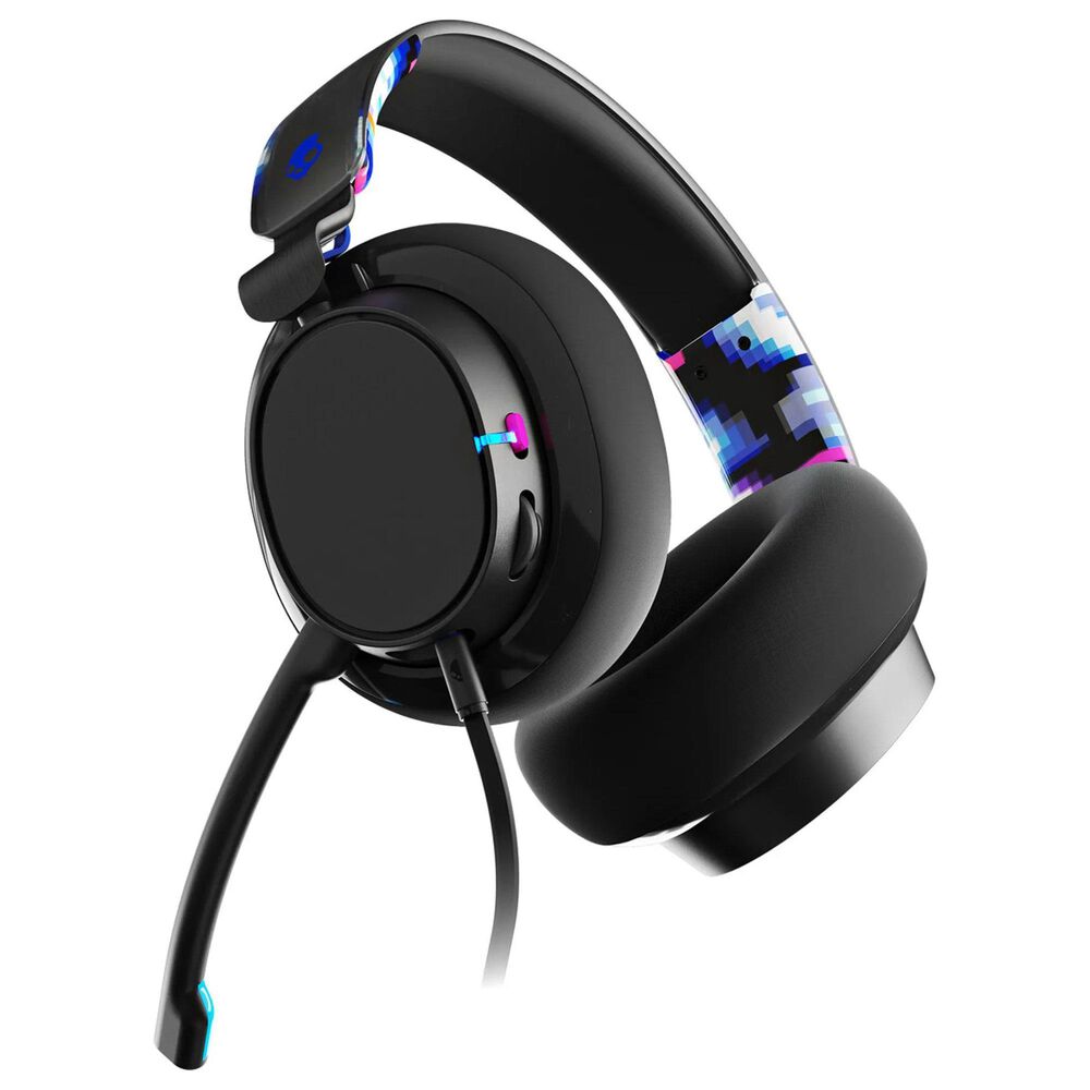 Skullcandy SLYR Multi-Platform Wired Gaming Headset in Black DigiHype and Blue, , large