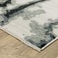 Oriental Weavers Echo ECH08 Blue and Ivory 3"3" x 5" Area Rug, , large
