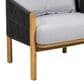 Hearth and Haven Grotta Outdoor Club Chair with Light Teak Frame in Gray (Set of 2), , large