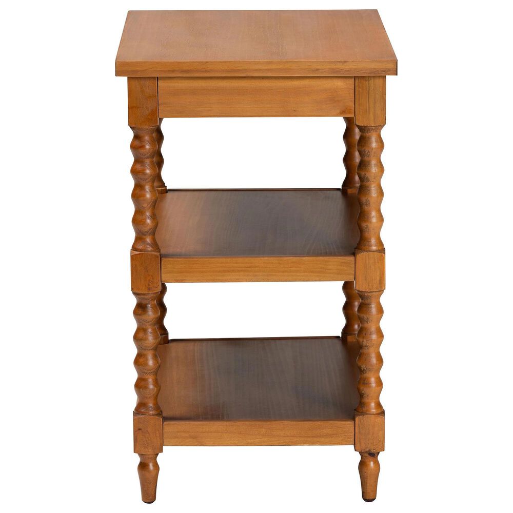 Baxton Studio Imogene Retro-Modern End Table in Walnut Brown, , large