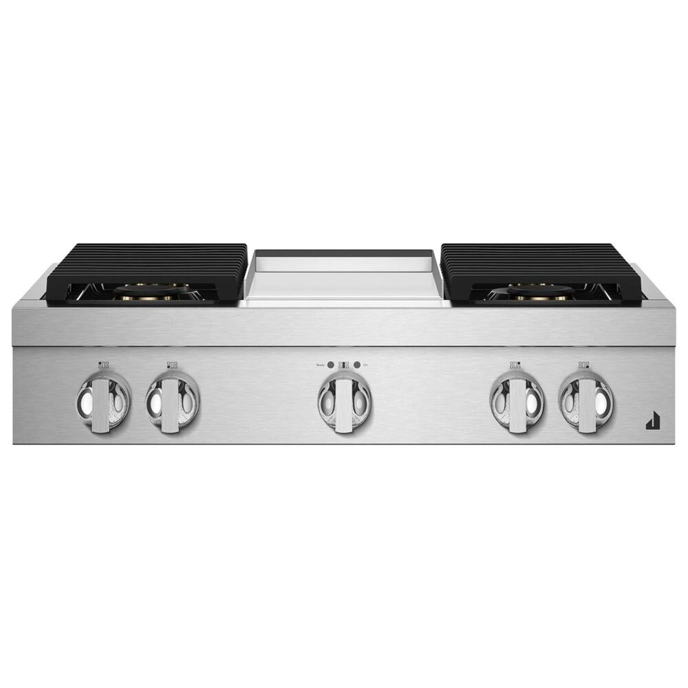 JennAir 36" Noir JGCP536HM Gas Rangetop with Griddle in Stainless Steel, , large