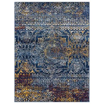 Amer Rugs Manhattan 2" x 3" Teal and Blue Area Rug, , large