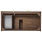 James Martin Vanities Marcello 48" Single Bathroom Vanity in Chestnut with 3 cm Arctic Fall Solid Surface Top and Rectangular Sink, , large