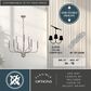Vaxcel Harris 9-Light Chandelier in Satin Nickel, , large