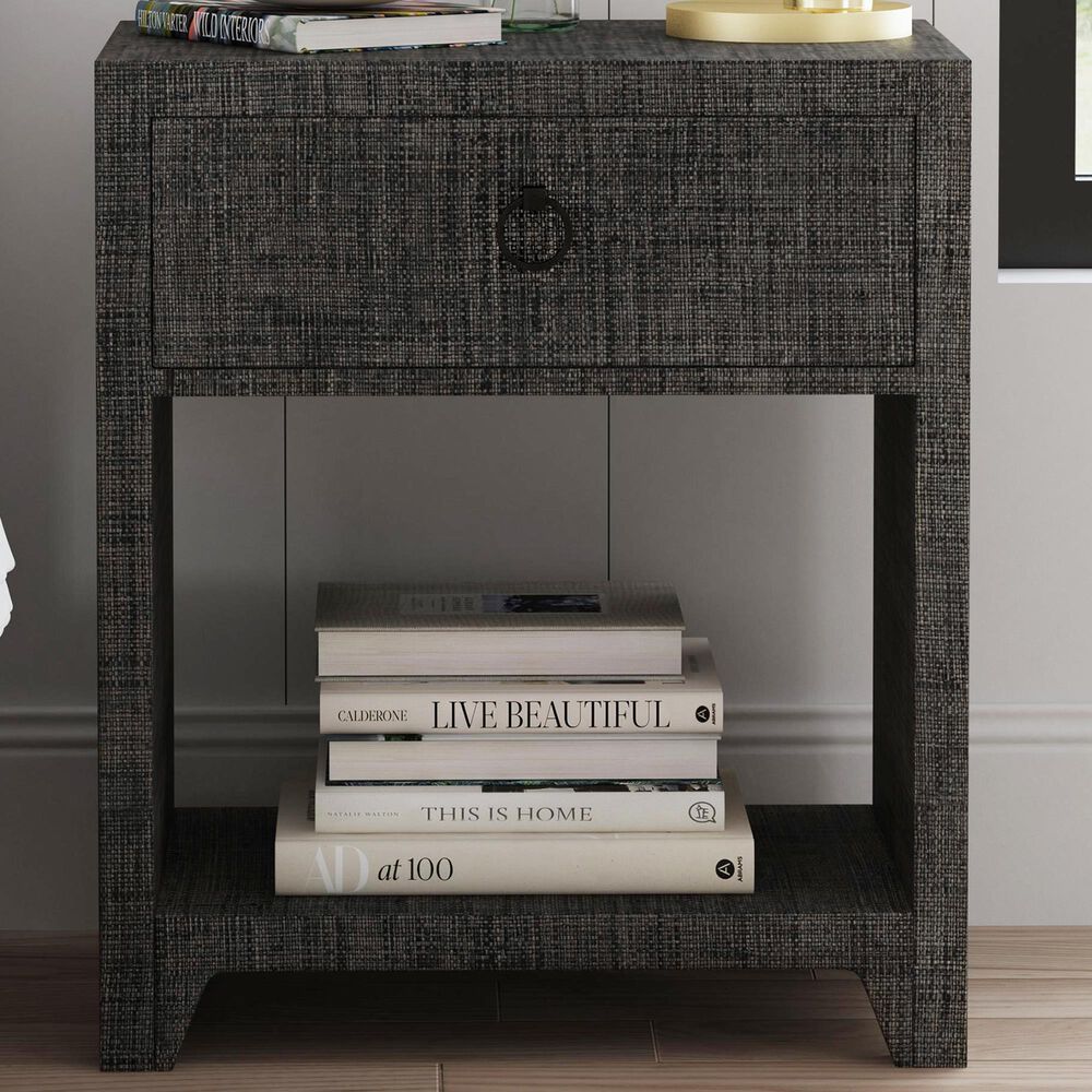 Butler Specialty Company Bar Harbor 1-Drawer Nightstand in Charcoal Gray, , large