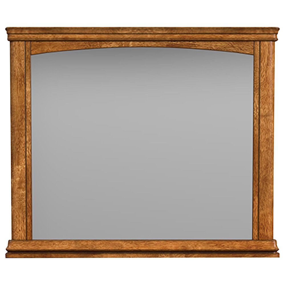 A-America Bandalier Rectangular Mirror in Warm Russet, , large