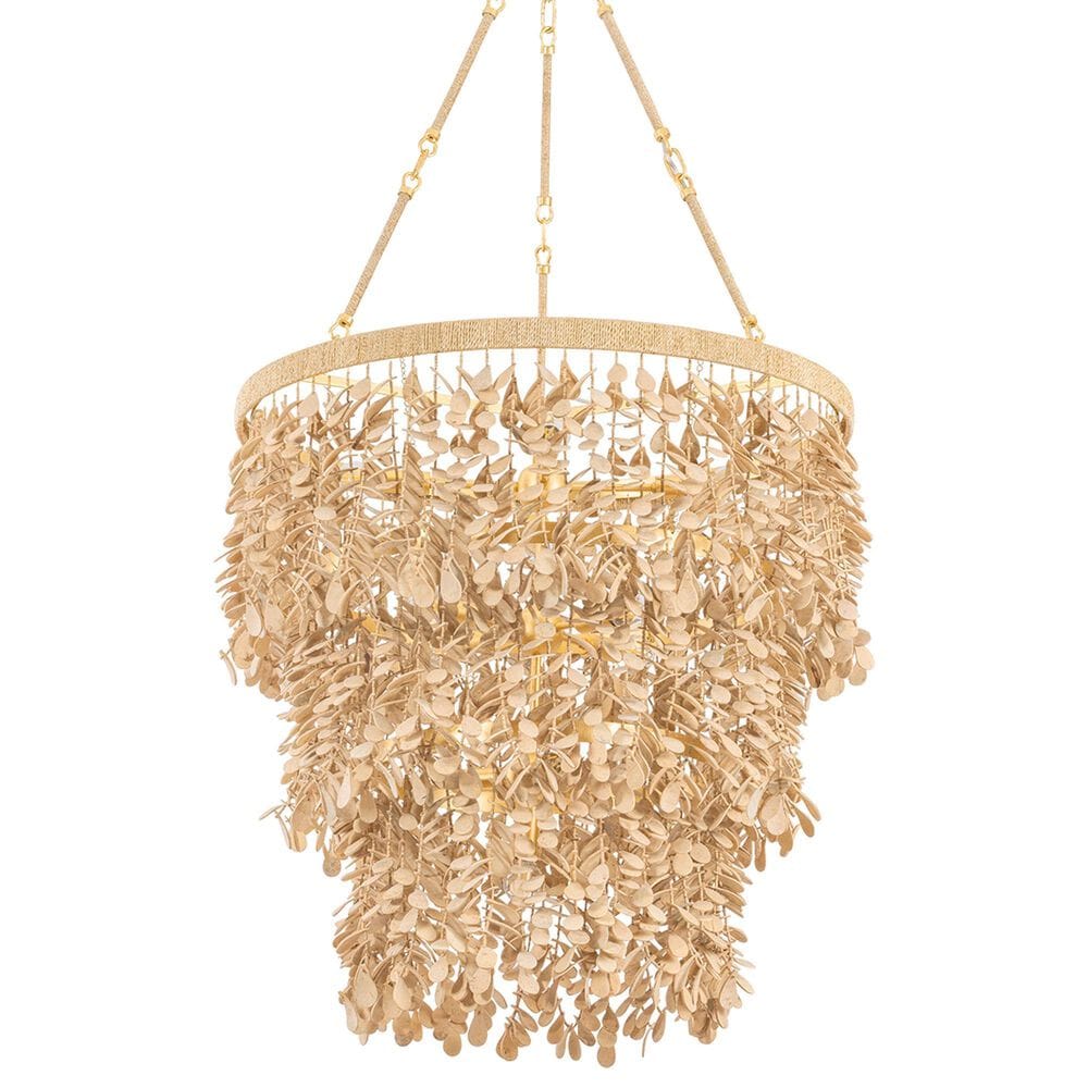 Corbett Lighting Naxos 12-Light Chandelier in Vintage Gold Leaf, , large