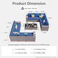 HOMLUX 12-Piece Modern Outdoor Sectional Furniture Set in Navy Blue, , large