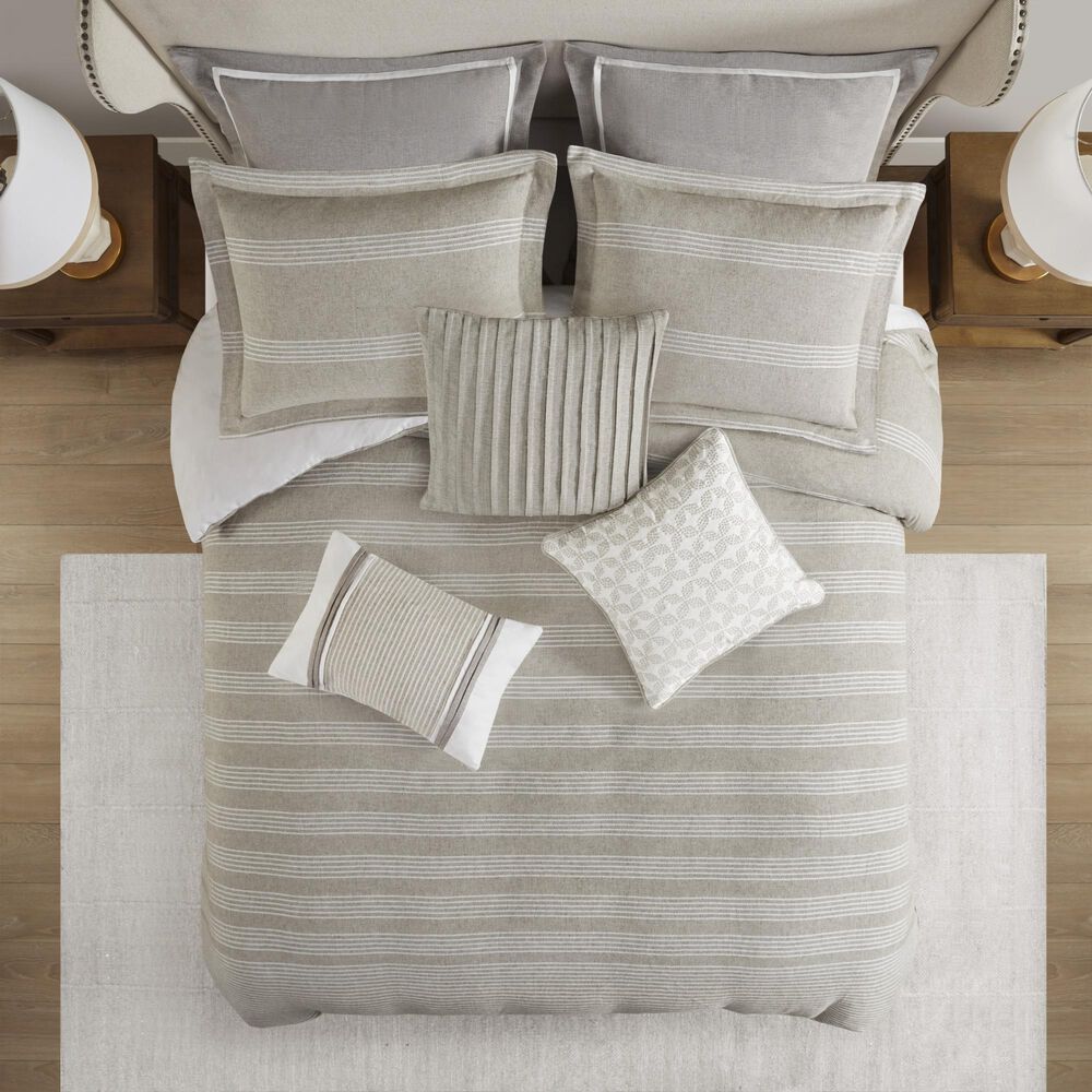 Hampton Park Carmel 8-Piece Full/Queen Comforter Set in Natural and Beige, , large
