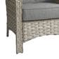 HOMLUX Outdoor Arm Chair in Dark Gray (Set of 2), , large