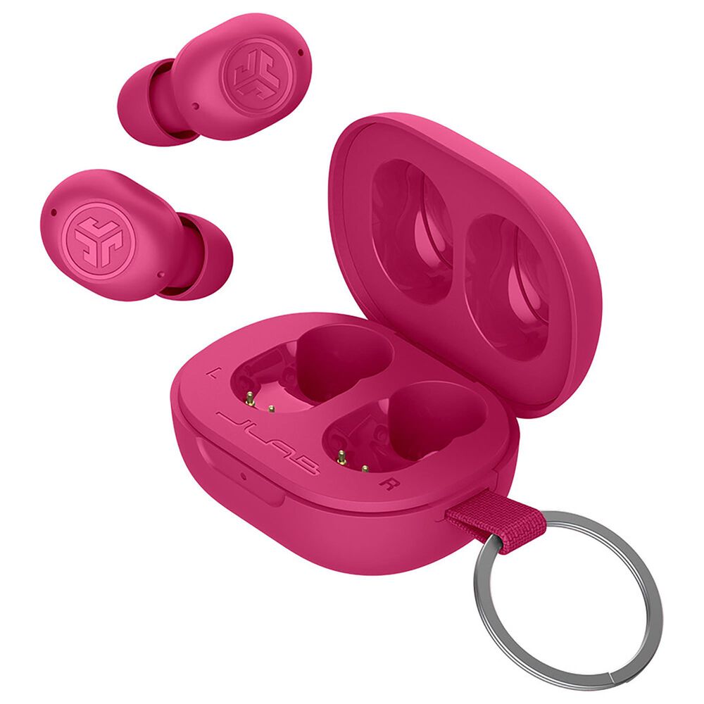 JLab JBuds Mini True Wireless Earbuds in Magenta Pink, , large