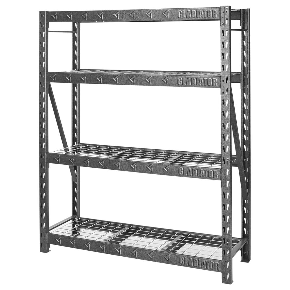 Gladiator 60" Wide Heavy Duty Rack with Four 18" Deep Shelves in