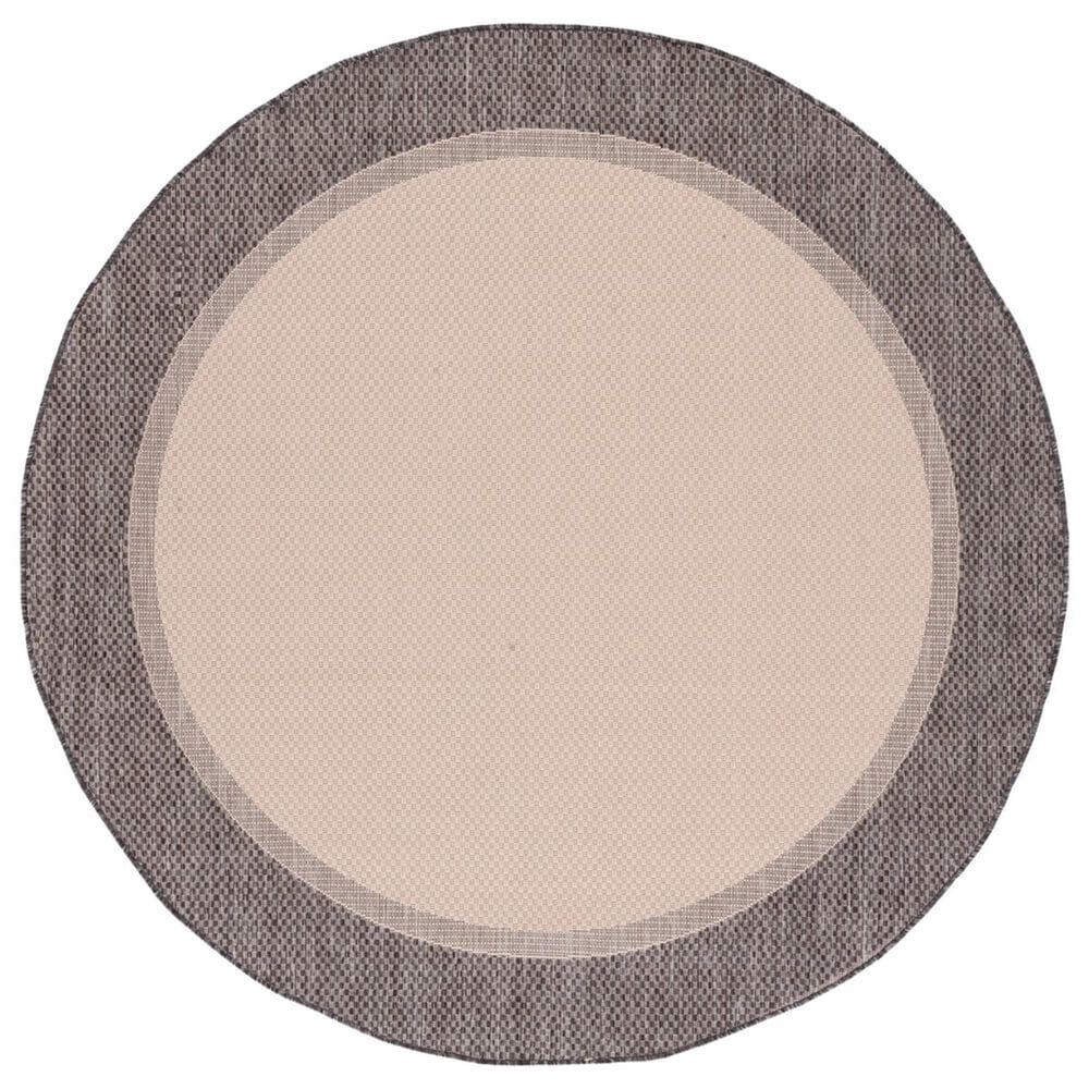 Safavieh Martha Stewart Cyprus 6"7" Round Camel and Brown Area Rug, , large