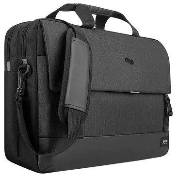 Solo 15.6" Notch Briefcase in Black and Gray, , large
