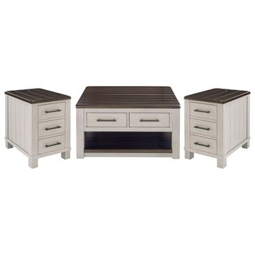 Ashley Darborn 3-Piece Occasional Table Set in Light Gray and Brown Cherry, , large