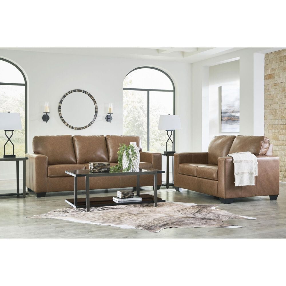 Ashley Bolsena Stationary Queen Sofa Sleeper in Caramel, , large