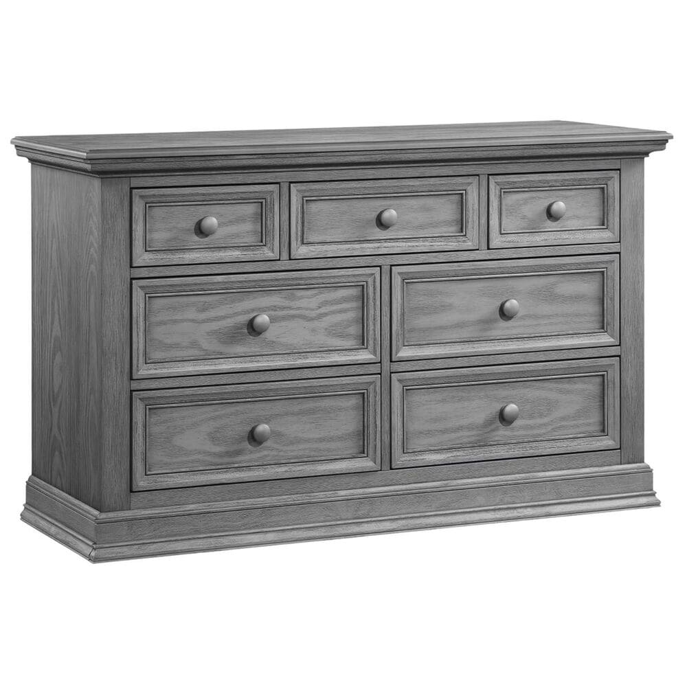 Oxford Baby Glenbrook 2-Piece Nursery Set with 4- In- 1 Crib and Dresser in Graphite Gray, , large