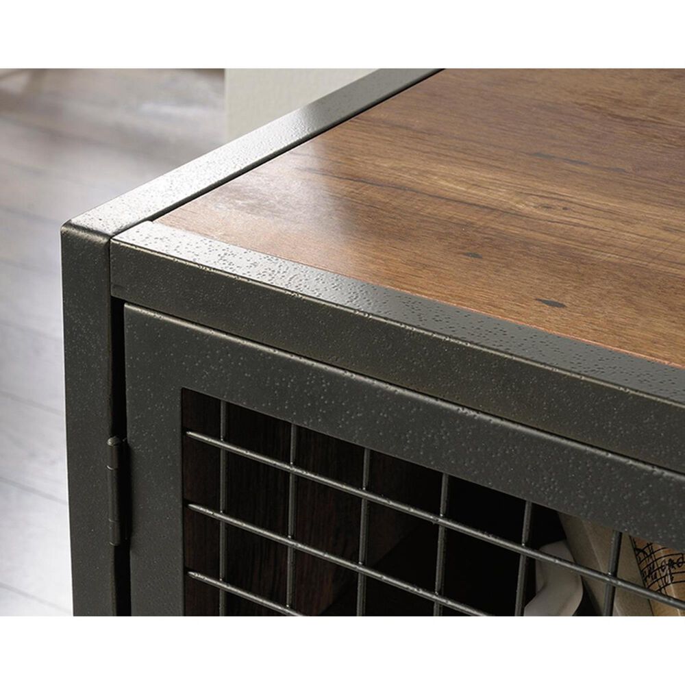 Sauder Boulevard Cafe Credenza in Vintage Oak and Black, , large