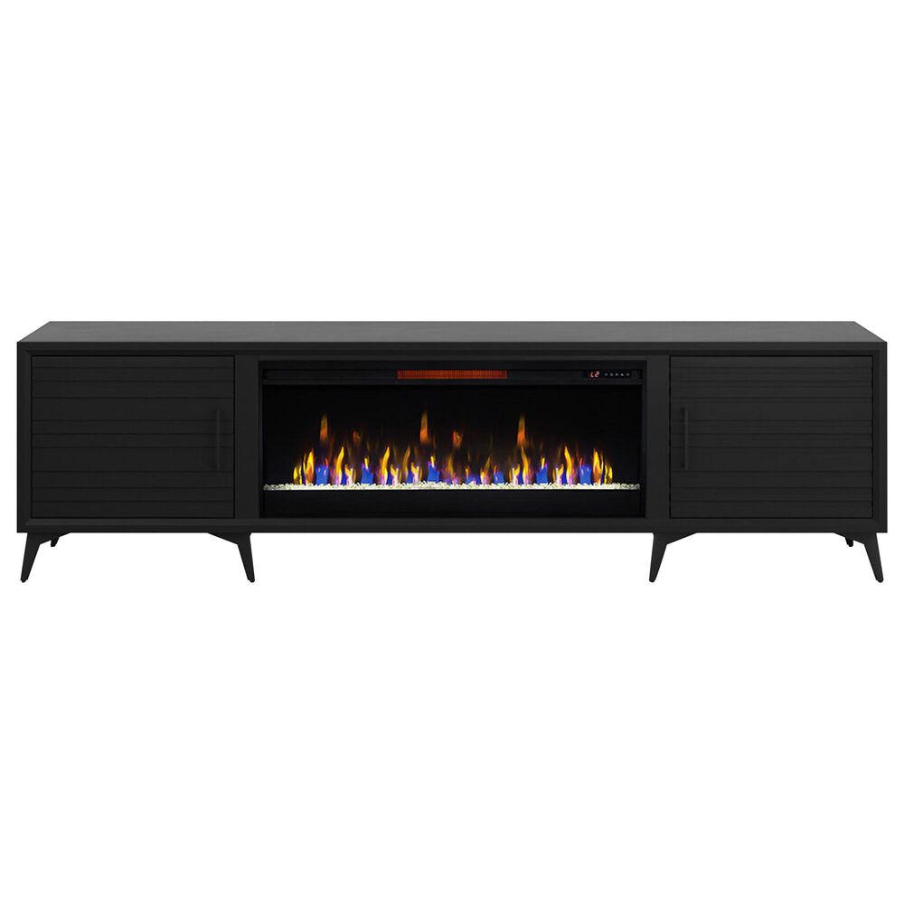 Endress International Malibu 95" Fireplace TV Stand in Moody Black, , large
