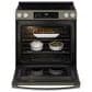 GE Appliances 2-Piece Kitchen Package with 5.3 Cu. Ft. Slide-In Front Control Electric Range and 1.9 Cu. Ft. Over-The-Range Microwave in Fingerprint Resistant Slate and Black, , large