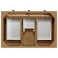 James Martin Vanities Malibu 36" Single Bathroom Vanity in Amber Birch with 3 cm Carrara White Marble Top and Rectangular Sink, , large