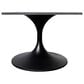 Leisuremod Verve 27" Coffee Table with Sintered Stone Top in Black and Grey, , large