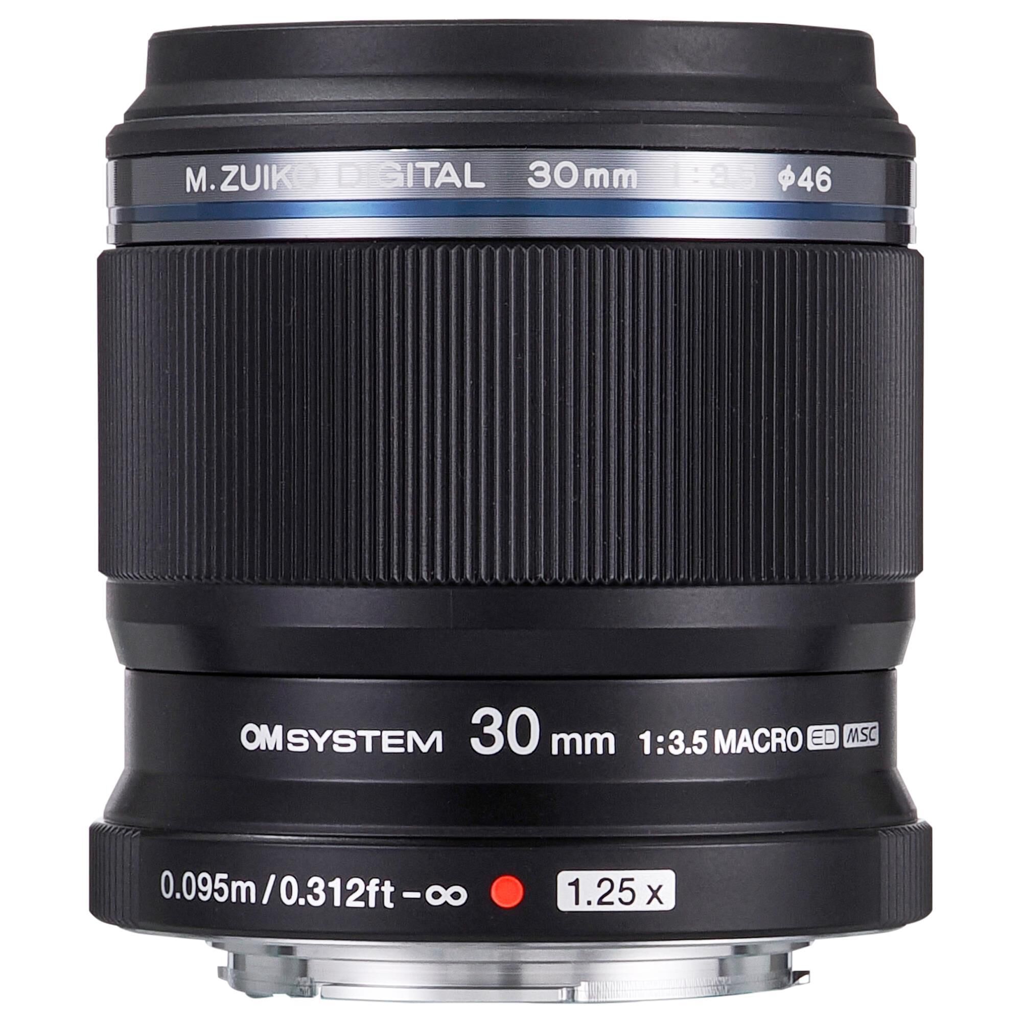 OM- System M.Zuiko Digital ED 30mm f/3.5 Macro Lens in Black