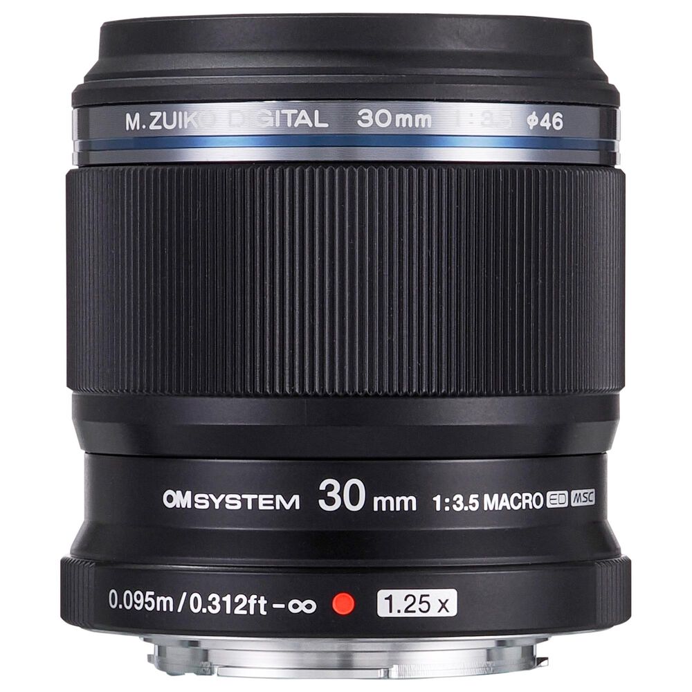 OM- System M.Zuiko Digital ED 30mm f/3.5 Macro Lens in Black, , large