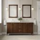 James Martin Kinnsden 72" Double Bathroom Vanity in Sable Oak with 3 cm Siberian Silestone Top and Rectangular Sinks, , large