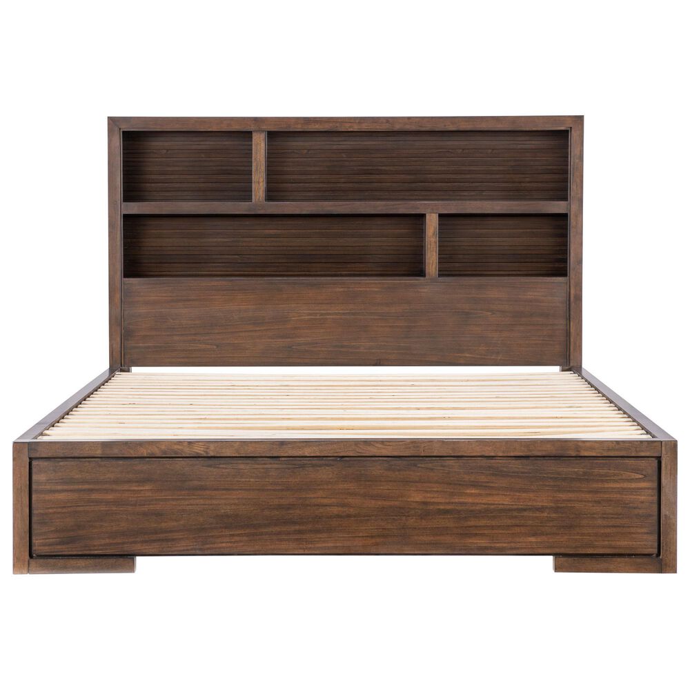 Legacy Classic Architect 3-Piece Queen Bookcase Bedroom Set in Onyx with LED Lighting, , large