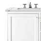 James Martin Vanities Addison 60" Double Bathroom Vanity in Glossy White with 3 cm Ethereal Noctis Quartz Top and Rectangular Sinks, , large