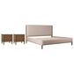 Urban Home Langley King Upholstered Panel Bed with Two Nightstands in Autumn Forest, , large
