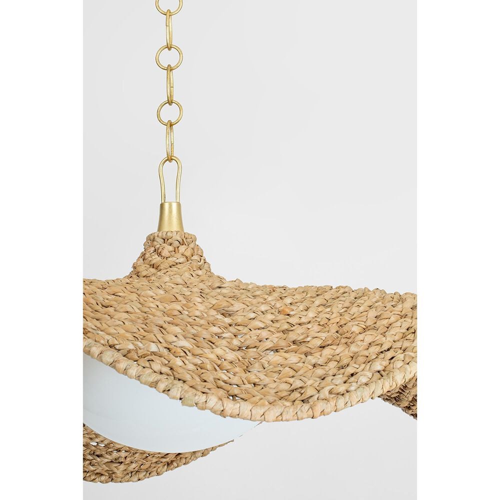 Troy Lighting Levene 21" 1-Light Chandelier in Vintage Gold Leaf, , large
