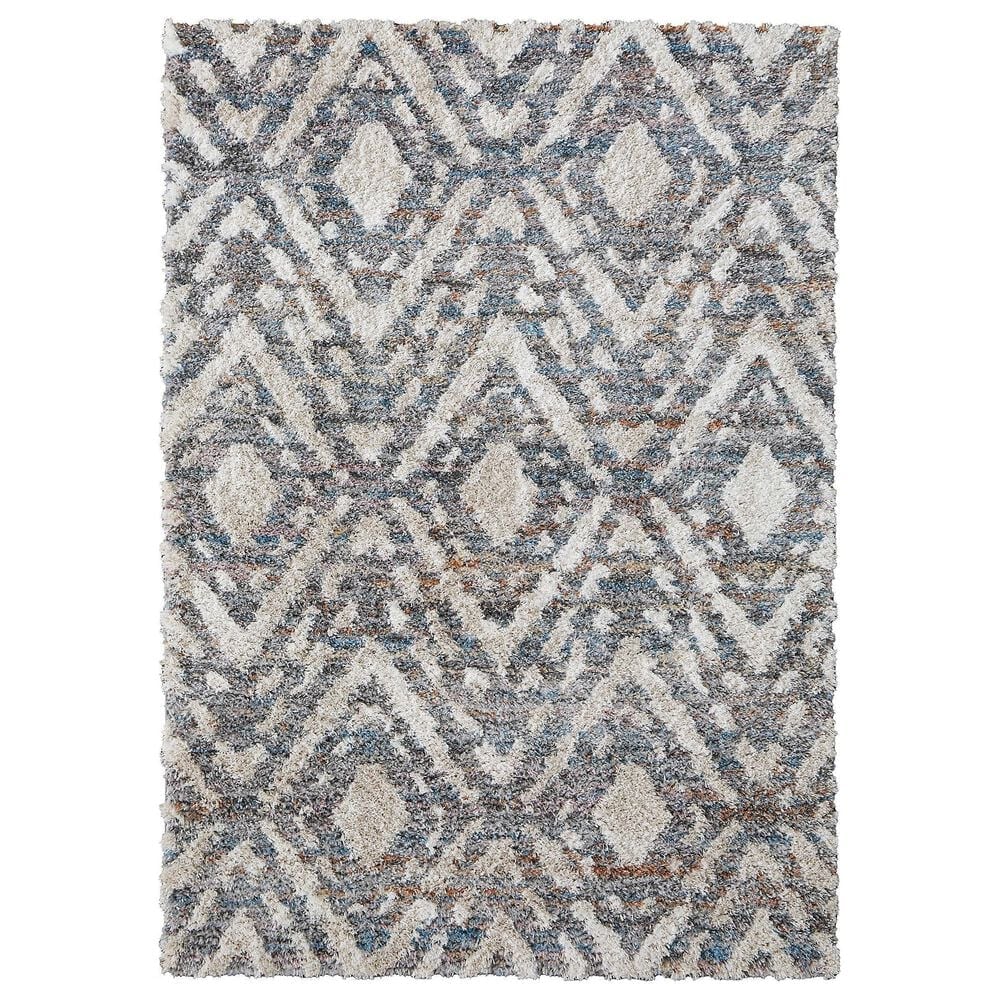 Feizy Mynka 39IAF 4" x 6" Gray and Multicolor Area Rug, , large