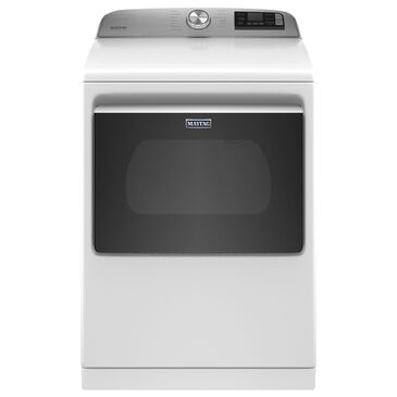 Maytag 7.4 Cu. Ft. Front Load Electric Dryer with Steam Cycles in White, , large