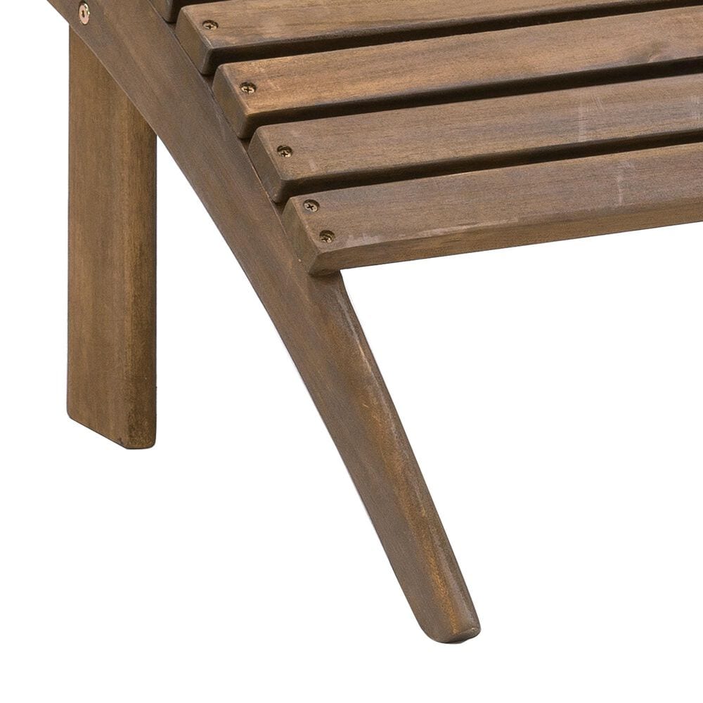 Linon Home Decor Adirondack Patio Ottoman in Acorn, , large