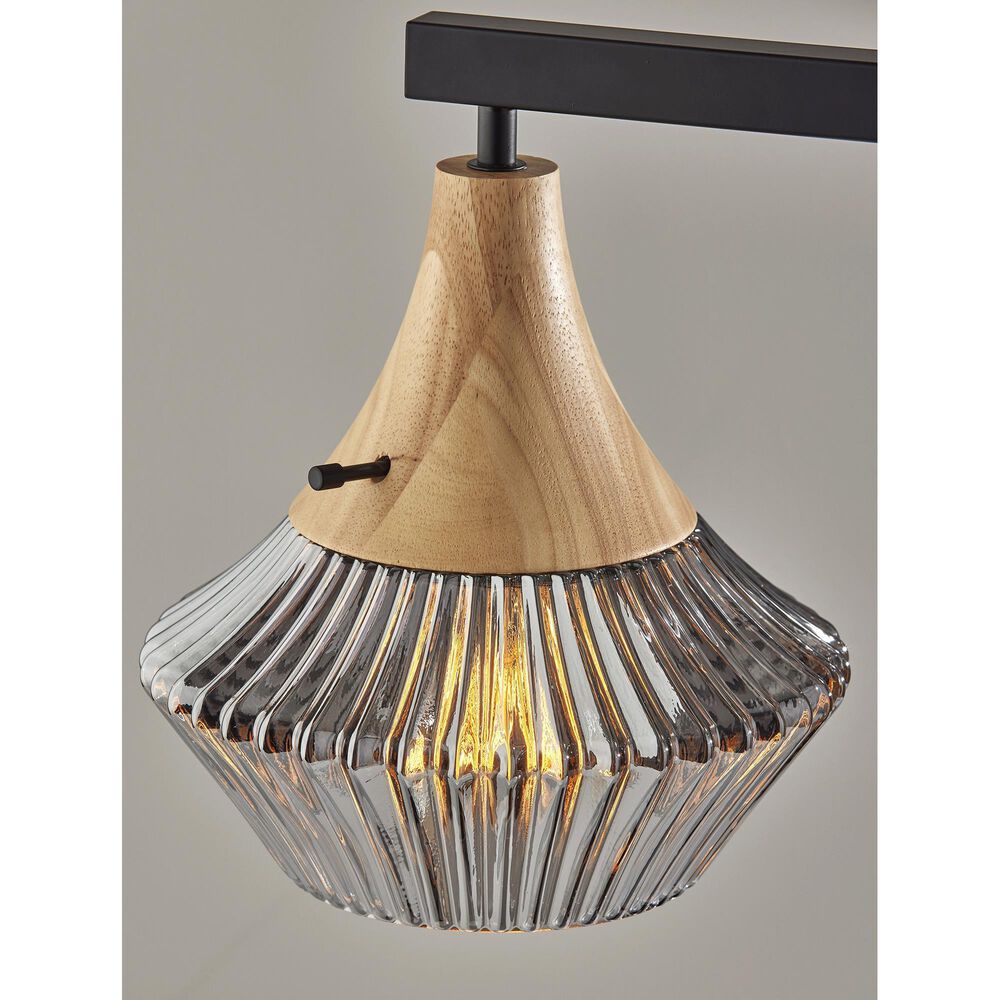Adesso Elsie Table Lamp in Black and Natural, , large