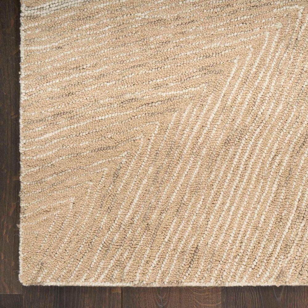 Nourison Pure Angles Camel 5&#39;3&quot; x 7&#39;3&quot; Area Rug, , large