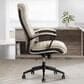 Simeon Collection Leather Desk Chair in Antique Linen, , large