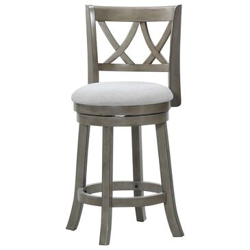 Sasha Lee 24" Swivel Counter Stool in Antique Grey, , large