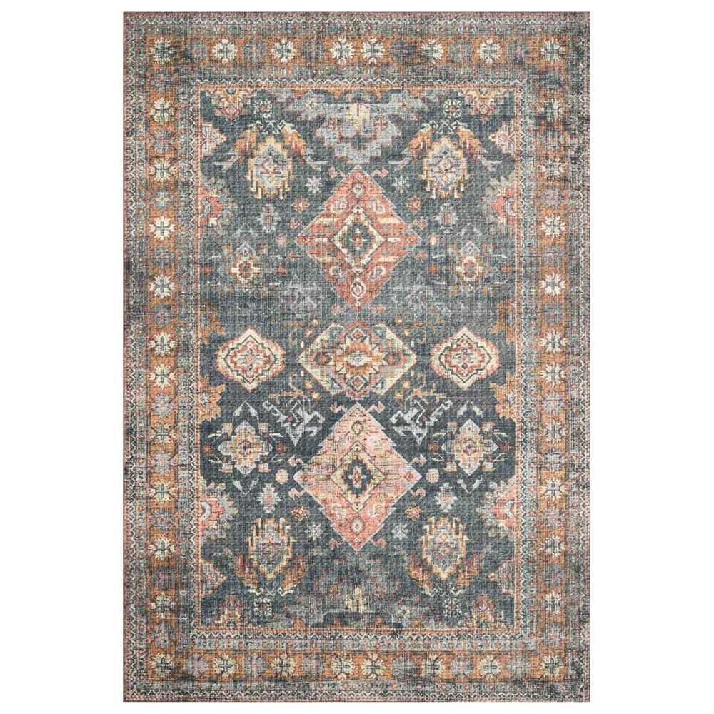 Loloi II Skye SKY-10 3"6" x 5"6" Sea and Rust Area Rug, , large