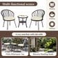 Hearth and Haven 3-Piece Patio Conversation Set in Beige, , large
